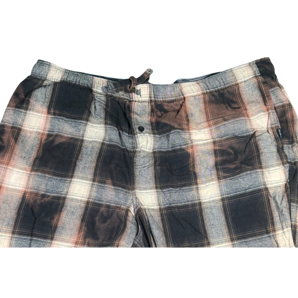 Eddie Bauer XXL Mens Plaid Lounge Pants Bleached Comfy Casual Sleepwear